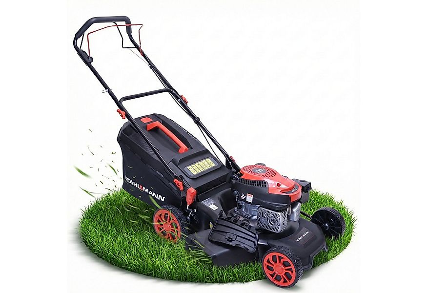 Stahlmann Benzinrasenmäher Rasenmäher Benzin mit Antrieb BR460 – 5,4PS (4,0 günstig online kaufen