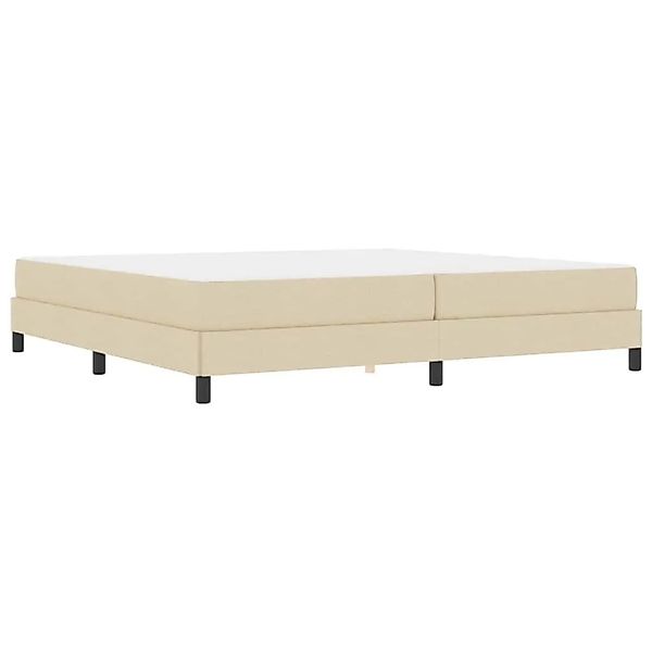vidaXL Boxspringbett mit Matratze Creme 200 x 200 cm Stoff 3398519 günstig online kaufen