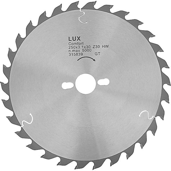 LUX-TOOLS HM-Kappsägeblatt Holz Ø 250 mm 30 Zähne günstig online kaufen