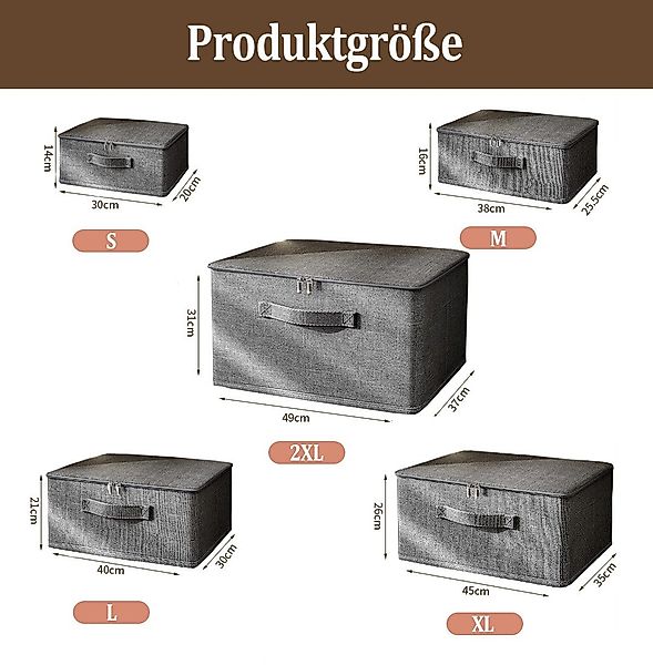 Coonoor Aufbewahrungsbox Große Aufbewahrungsbox für Kleidung, günstig online kaufen