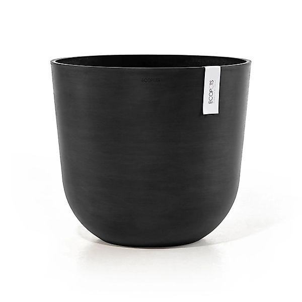 Ecopots Pflanztopf Oslo Dunkelgrau 45 cm x 39,2 cm günstig online kaufen