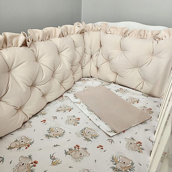 Baby Fancyroom Bettnestchen Samt Bettumrandung Nestchen günstig online kaufen
