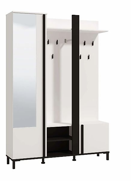 Home affaire Kompaktgarderobe "Nino Flurgarderobe, Dielenschrank, Flurmöbel günstig online kaufen
