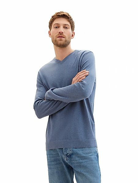 Tom Tailor Herren Rundhals Pullover BASIC CREWNECK KNIT - Relaxed Fit günstig online kaufen