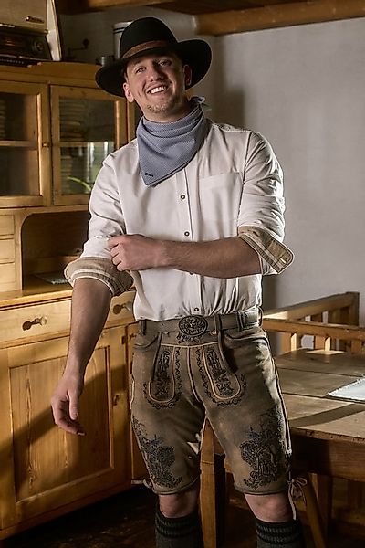 Lederhose Lebenslang mitGürtel günstig online kaufen
