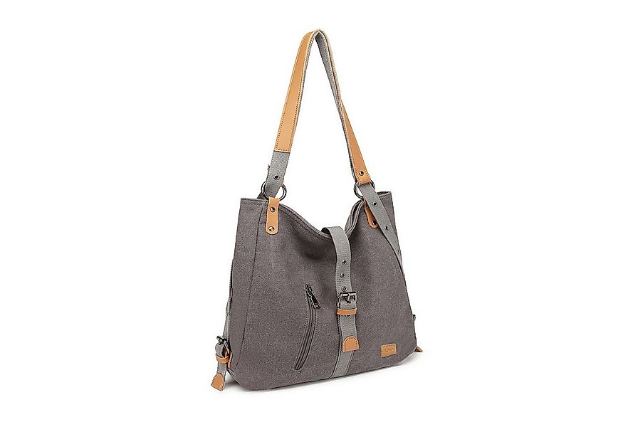 KONO Handtasche Canvas Handtasche 2 in 1 Canvas Verstellbare Schultergurte günstig online kaufen