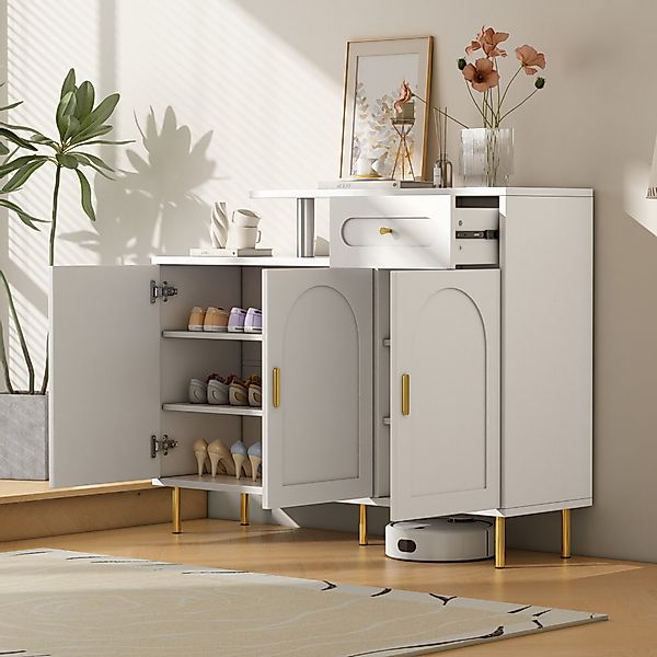 MODFU Schuhschrank mit goldenen Griffen (Elegantes günstig online kaufen
