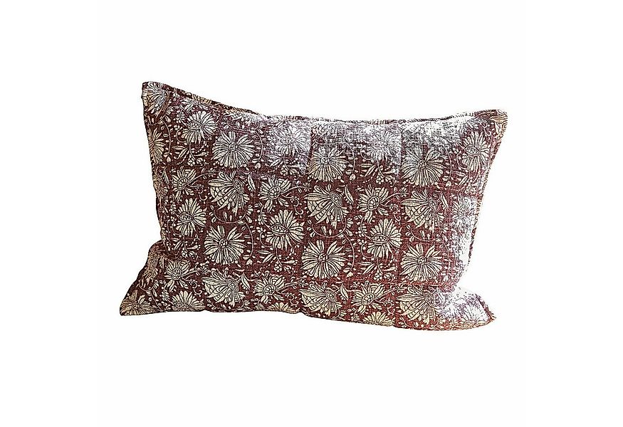Mirabeau Kissenhülle Kissenhülle Soleique bordeaux/weiß günstig online kaufen