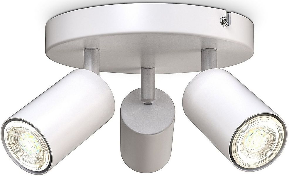 B.K.Licht Deckenspots, ohne Leuchtmittel, 3-flammige Spotlampe, rund, schwe günstig online kaufen