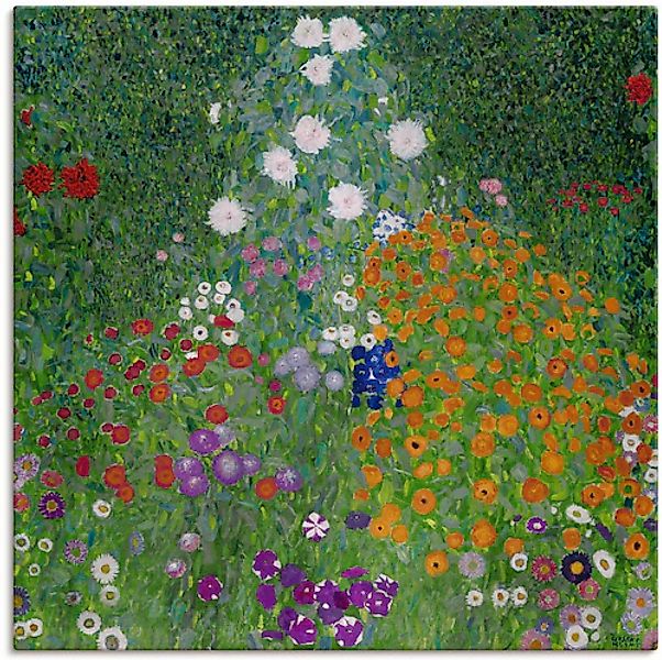 Artland Leinwandbild "Bauerngarten. 1905-07", Blumenwiese, (1 St.), auf Kei günstig online kaufen