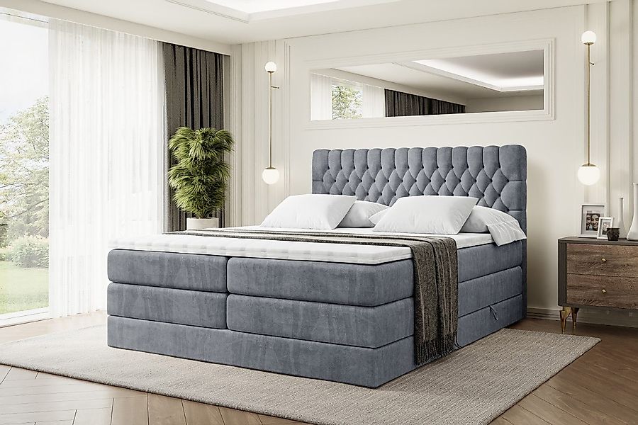 ALTDECOR Boxspringbett SERENE KING (Multipocket-Matratze H4, günstig online kaufen