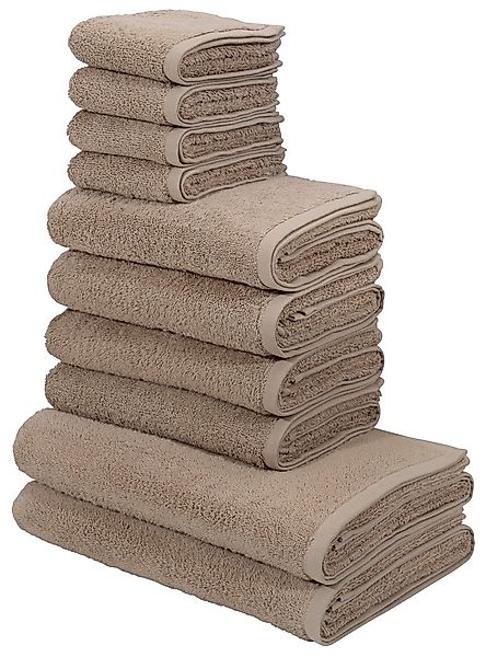 my home Handtuch Set »Merida, Duschtücher, Handtücher, Gästetücher«, 10 tlg günstig online kaufen