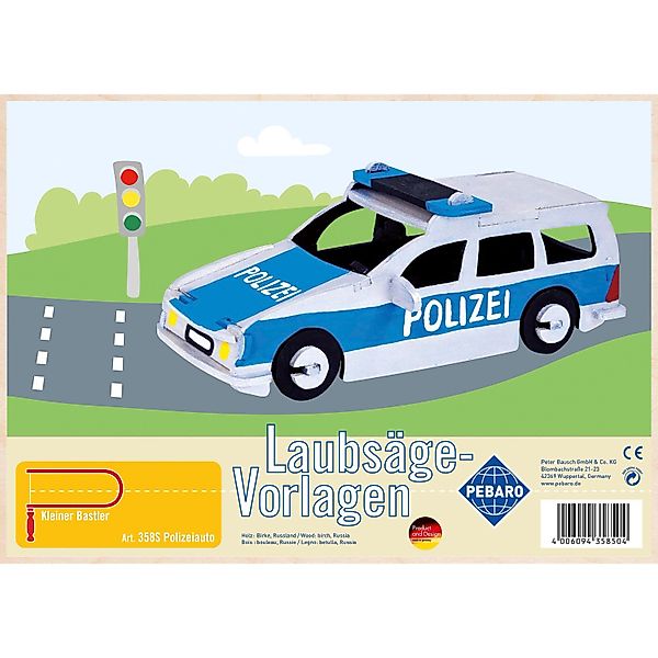 Pebaro Laubsägevorlage Polizeiauto günstig online kaufen