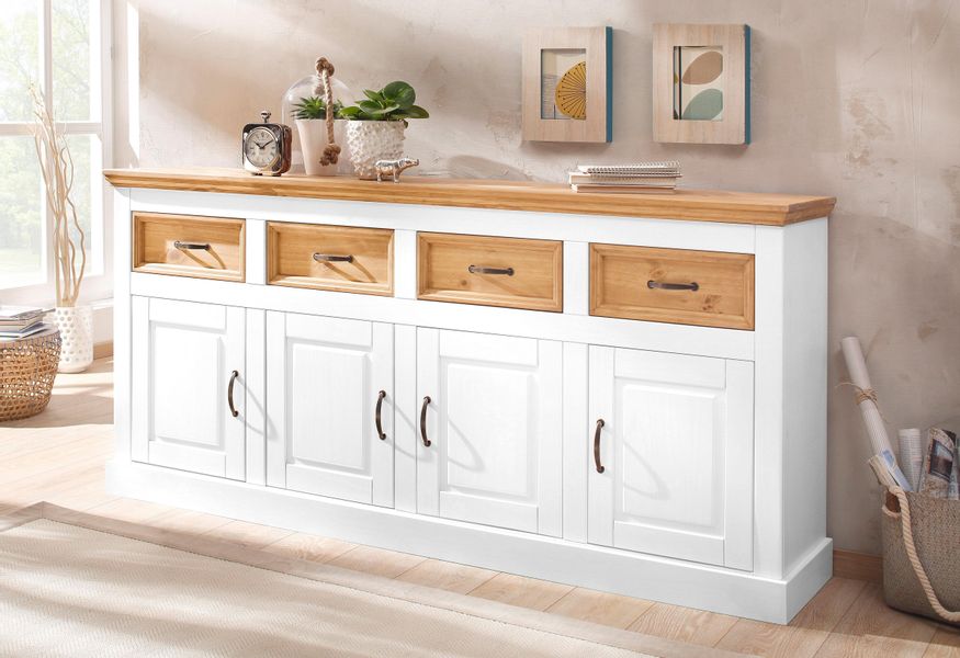 Home affaire Sideboard "Selma" Kommode mit 4 Türen und 4 Schubkästen. Breit günstig online kaufen