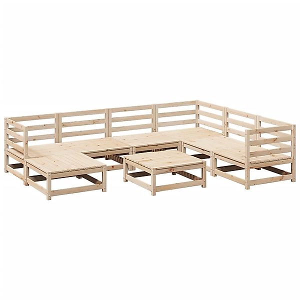 vidaXL 8-Tlg Garten-Sofagarnitur Massivholz Kiefer 3299552 günstig online kaufen