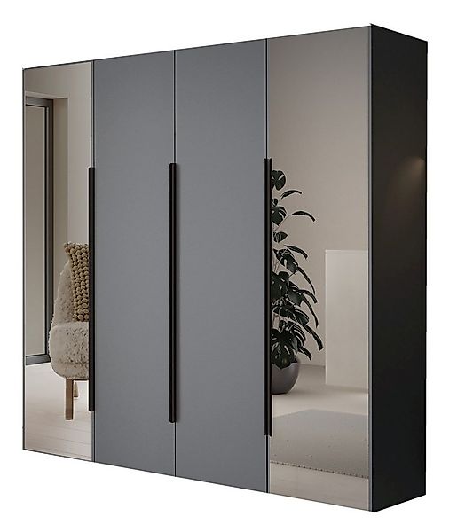 Compleo Kleiderschrank mit 4 Türen, Drehtürenschrank, Garderobenschrank mit günstig online kaufen