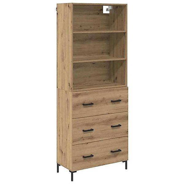 vidaXL Highboard Artisan-Eiche 69,5 x 34 x 180 cm Holzwerkstoff 3415866 günstig online kaufen