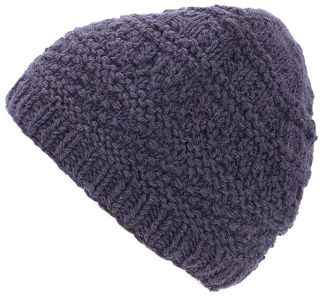 Guru-Shop Strickmütze Einfarbige handgestrickte Wollmütze aus Nepal -.. günstig online kaufen