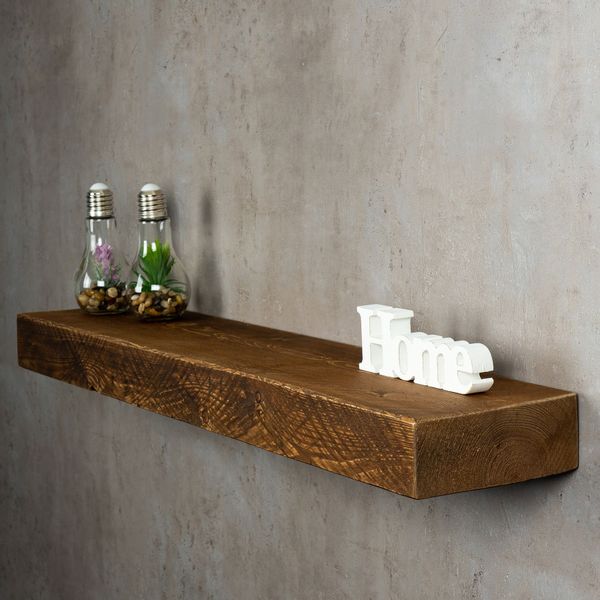 Levandeo® Wandregal, levandeo Wandregal Holz Massiv günstig online kaufen