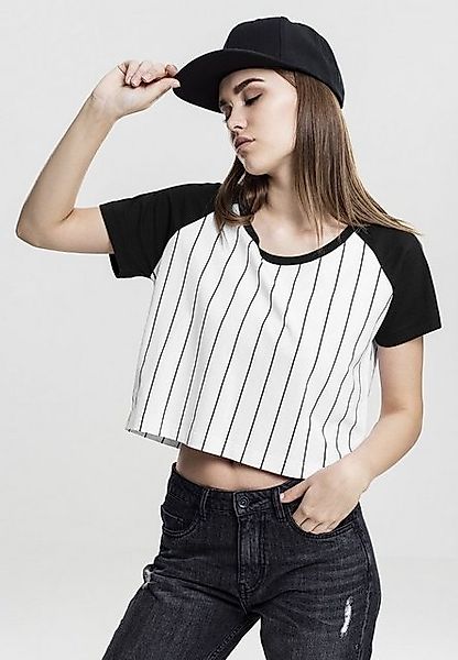 URBAN CLASSICS T-Shirt "Urban Classics Damen Ladies Cropped Baseball Tee", günstig online kaufen