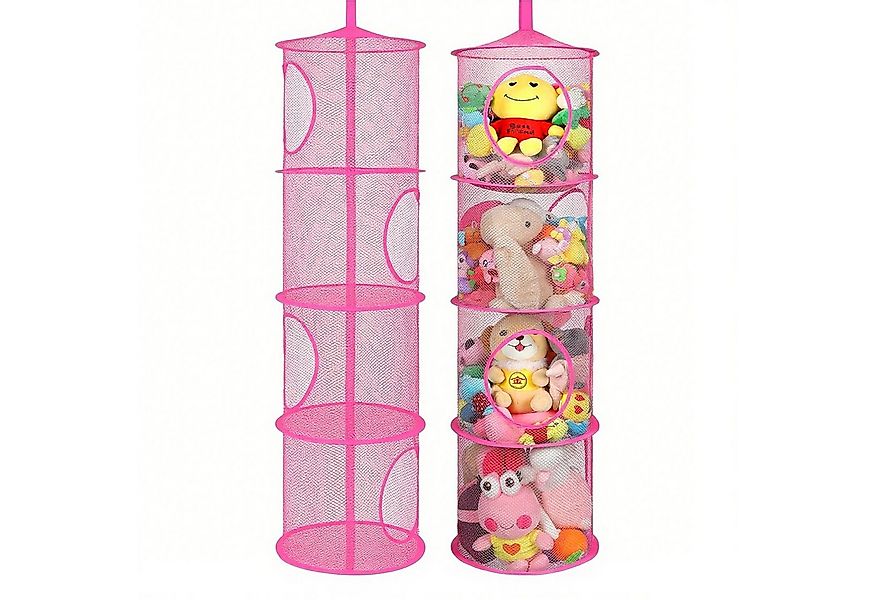 Mutig Hängeregal 2 Stück Hängeregal, 4 Stufe Faltbare Hängeaufbewahrung Org günstig online kaufen