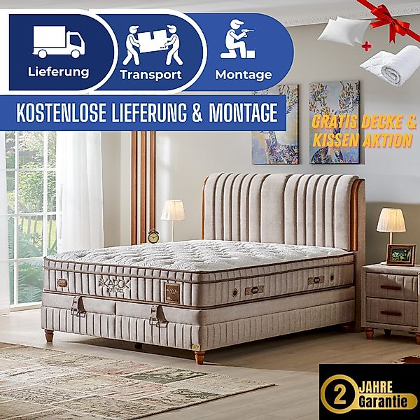 Bambi Boxspringbett mit Matratze Kopfteil Boxspringbett günstig online kaufen