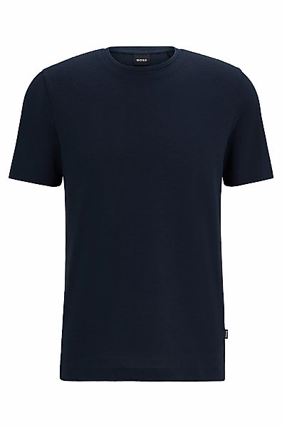 BOSS T-Shirt "Tiburt 240" mit Jacquard-Struktur, regular fit günstig online kaufen