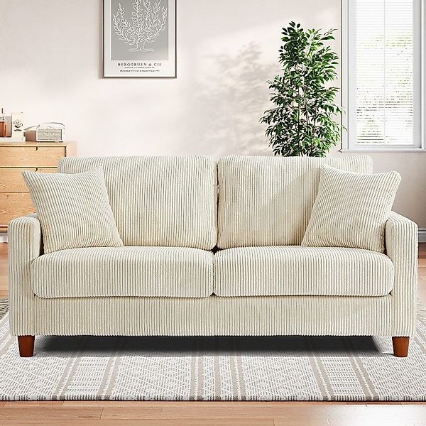 ToteBox 2-Sitzer 178CM Bequeme Cord Loveseat günstig online kaufen