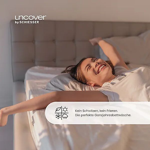 uncover by SCHIESSER Bettwäsche »Soho aus weicher Baumwolle in gedeckten Un günstig online kaufen