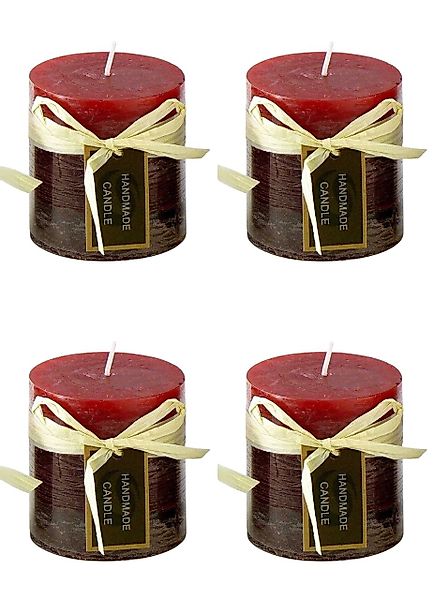 Small-Preis Stumpenkerze Premium Blending Colors Dunkelrot günstig online kaufen