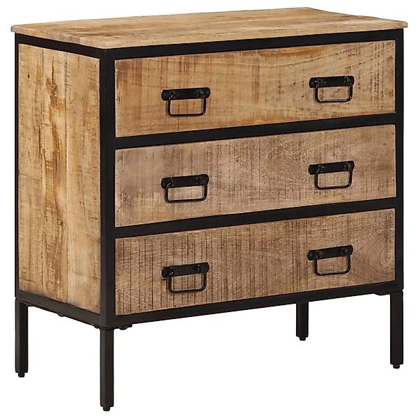 vidaXL Sideboard 70x35x70 cm Massives Raues Mangoholz 374081 günstig online kaufen