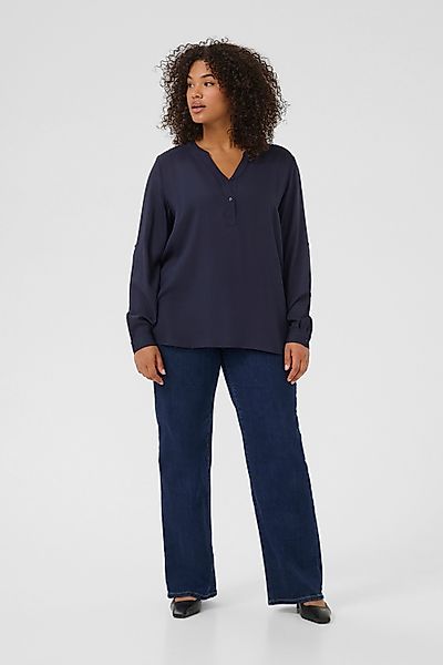 KAFFE Curve Langarmbluse Langarm-Bluse KCsida Große günstig online kaufen