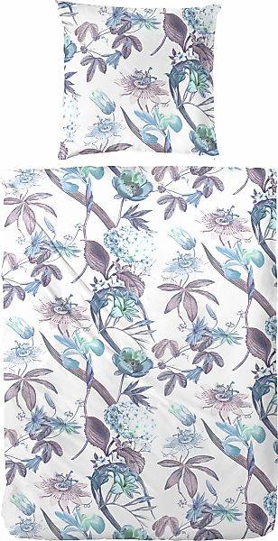 Primera Bettwäsche "Flowerful" 2 Stk. mit wilder Blumenranke günstig online kaufen
