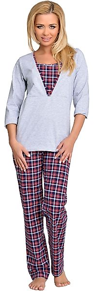 Be Mammy Umstandspyjama Damen Schlafanzug Stillpyjama günstig online kaufen