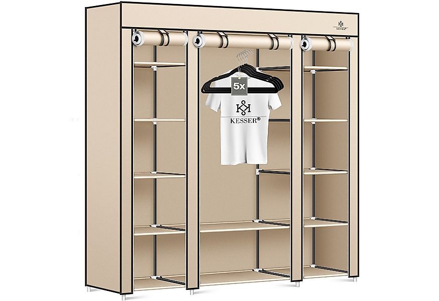 KESSER Kleiderschrank Stoffschrank Stabil mit Kleiderstange & Ablagen, Inkl günstig online kaufen