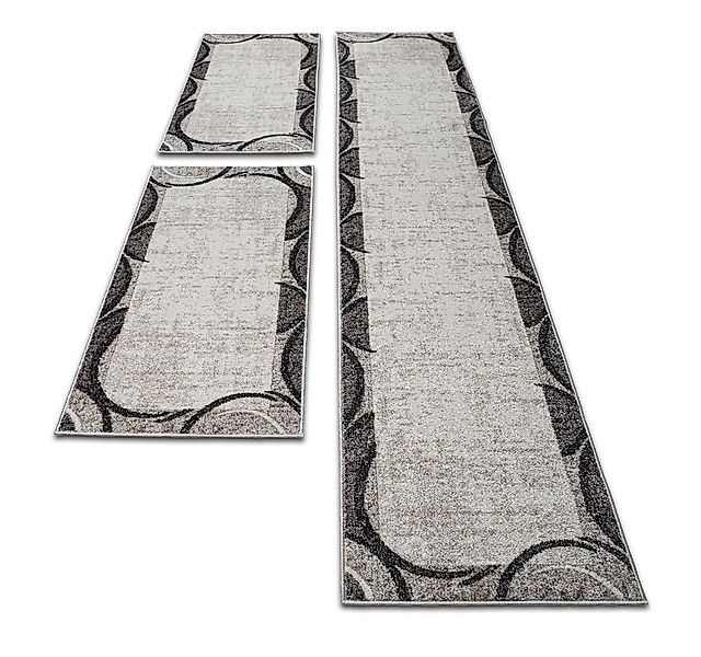 oKu-Tex Bettumrandung 3 teilig, Läufer (67 x 340 cm) + Brücken (2 x 67 x 14 günstig online kaufen