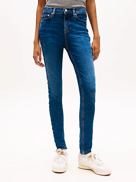 Tommy Jeans Skinny-fit-Jeans "NORA MR SKNY AH1280" mit Logo-Badge, Mid Rise günstig online kaufen