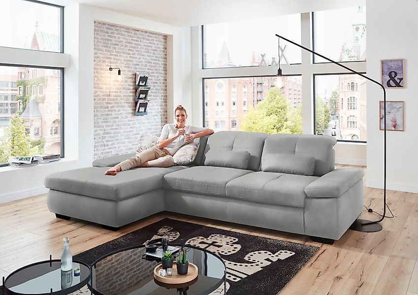Die PlanBar Ecksofa "MP-IN16012 L-Form, mit Kaltschum-Polsterung", inkl. Si günstig online kaufen