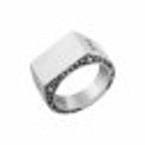 Ring 925/- Sterling Silber Siegelring mattiert oxidiert Flechtoptik günstig online kaufen