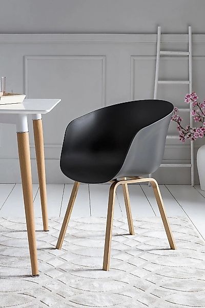 SalesFever Schalenstuhl "Lund Designer Schalenstuhl-Set" (Set) 2 Stk. Zweie günstig online kaufen