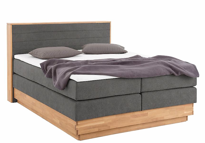 Home affaire Boxspringbett "Cavan" Eiche, inkl. Bettkasten & Topper, versch günstig online kaufen