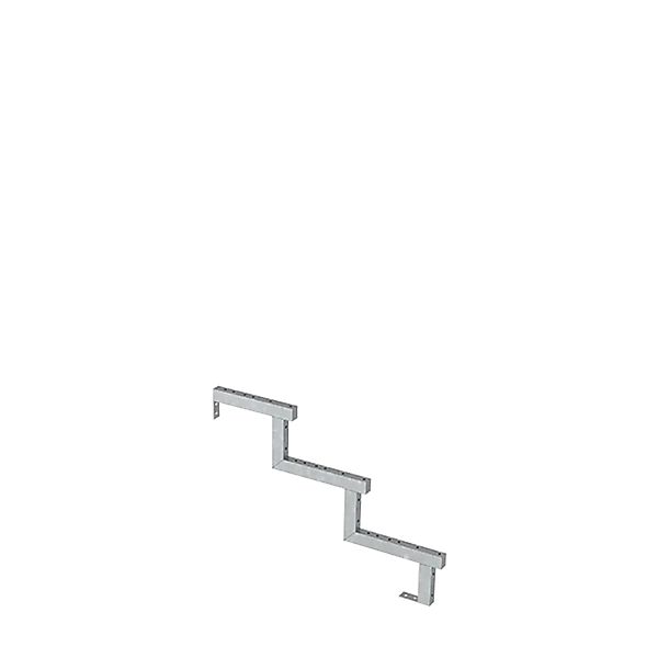 Plus A/S Treppenwange 3-Stufen  Schritttiefe 28 cm D 78 cm H 51 cm Feuerver günstig online kaufen