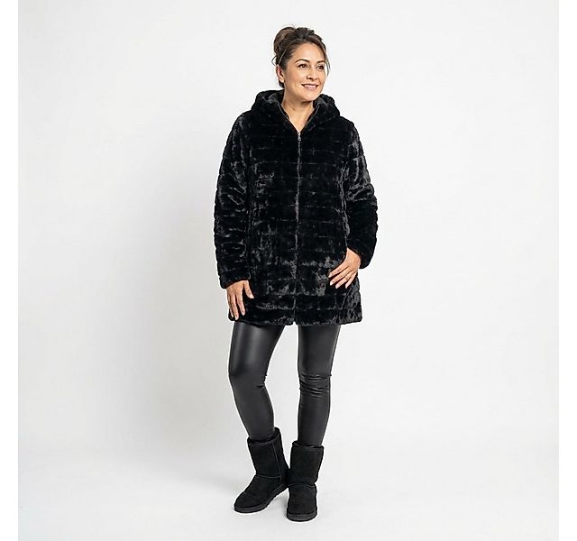 Cherry Berry Steppjacke Damen Wende Jacke in Schwarz warm & weich in den Gr günstig online kaufen