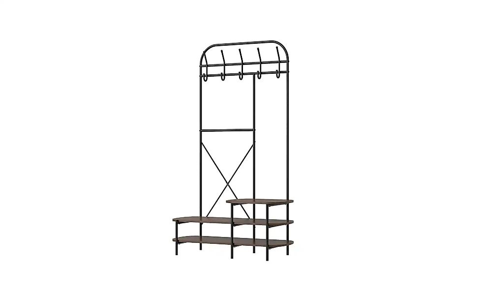Kompaktgarderobe   ¦ holzfarben ¦ Maße (cm): B: 100 H: 165 Garderoben & Kle günstig online kaufen