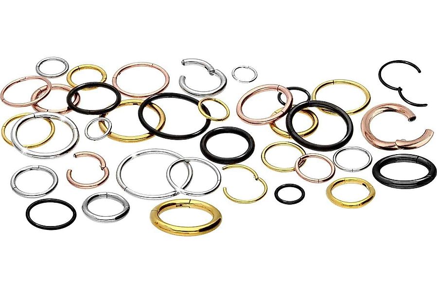 PIERCINGLINE Nasenpiercing Titan Segmentring Clicker Ohrpiercing günstig online kaufen