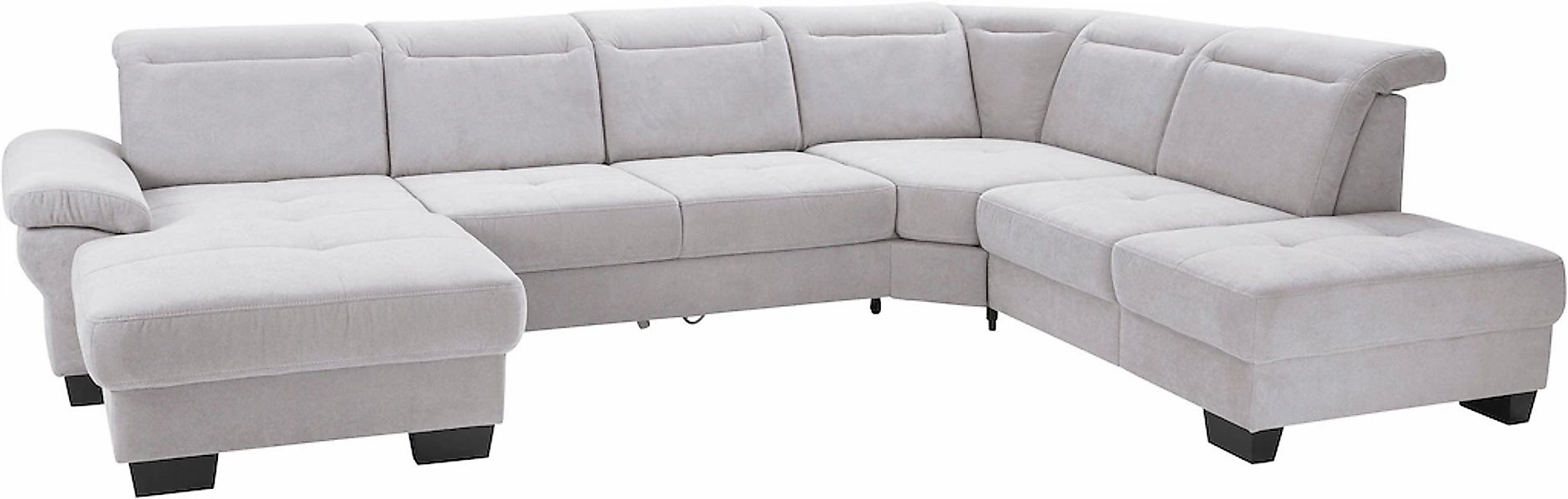 Home affaire Wohnlandschaft "Cornwall U-Form" inkl. Sitztiefenverstellung, günstig online kaufen