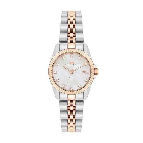 Rhodenwald & Söhne Quarzuhr Cassina silber/roségold, günstig online kaufen