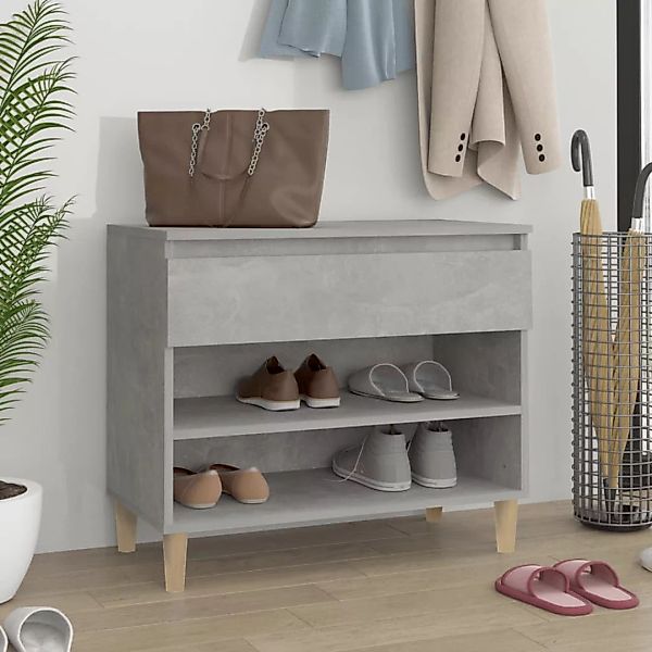 vidaXL Schuhregal Schuhregal Betongrau 70x36x60 cm günstig online kaufen