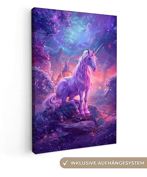 OneMillionCanvasses® Leinwandbild Einhorn - Fantasie - günstig online kaufen