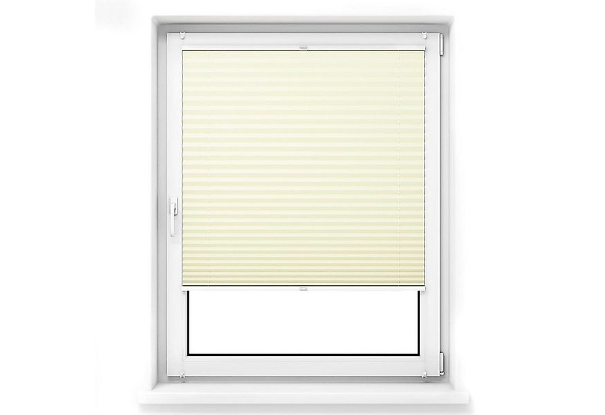 jalousiescout Plissee Pure Plissee Premium, 30 x 100 cm, creme, halbtranspa günstig online kaufen